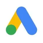 "Google Ads logo with green, yellow, and blue shapes."